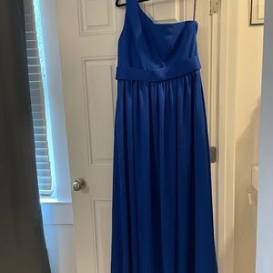 David’s bridal size 14 dress horizon blue